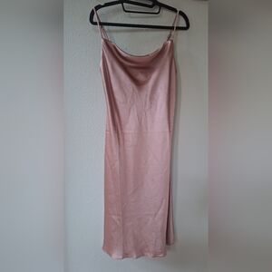 NWT Hatch Womens The Easy Slip Dress Rosewood Adjustable Size 0